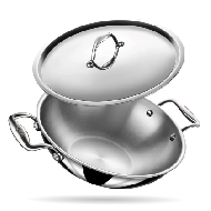 Stahl 24cm Triply Artisan Kadhai Lid