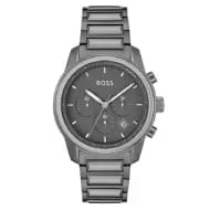 Hugo Boss Grey Steel Chronograph Men's Watch