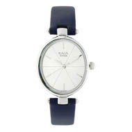 TITAN Raga Viva Silver Dial Leather Strap Watch â€“ Ladies 