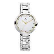 TITAN Basics Analog White Dial Watch - Ladies