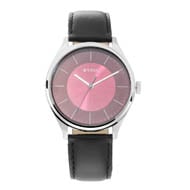 TITAN Workwear Watch  with Maroon Dial & Leather Strap - Gents 