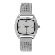 FASTRACK Silver Dial Silver Metal Strap Watch - Ladies 