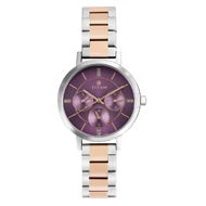 TITAN Purple Dial Stainless Steel Watch - Ladies