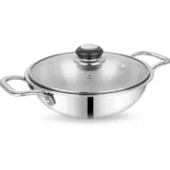 Abans Kadhai With Glass Lid 28CM
