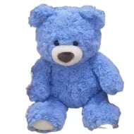 Miniso Colorful Gift Bear 12inch Basic Sitting Plush Toy - Blue