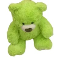 Miniso Colorful Gift Bear 12inch Basic Sitting Plush Toy Green