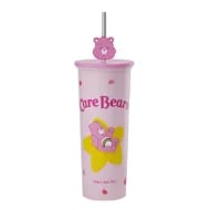Miniso Care Bears Collection Stainless Steel Tumbler With Straw 800ml - Pink