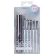 Miniso Portable Eye Makeup Brushes Set with Holder (5 pcs, Gray)