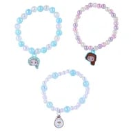 Miniso Disney Frozen Pearl Charm Bracelet Set - 3-Piece