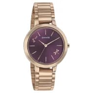 Sonata Play Purple Dial Women Watch With Stainless Steel Strap