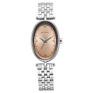 Titan Karishma Quartz Analog Beige Dial Silver Stainless Steel Strap Watch For Women