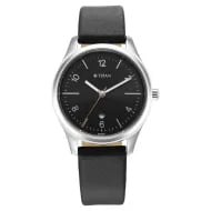 Titan Urban Anthracite Dial Analog Leather Strap watch for Women