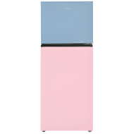 Haier Vouge Series 328L No Frost Double Door Inverter Refrigerator Rose Blue Glass