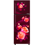 Haier 240L No Frost Double Door Inverter Refrigerator - Red Rose Floral