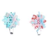 Miniso Disney Frozen Collection Bowknot Hair Clips - 2 Pcs