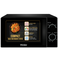 Haier 20L Solo Microwave Oven - Black