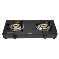 Abans Double Burner Glass Top Gas Cooker