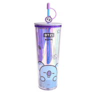 Miniso BT21 Collection Double Wall Plastic Tumbler with Straw (800ml)(KOYA)
