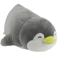Miniso 19in Lying Penguin Plush Toy Gray Penman