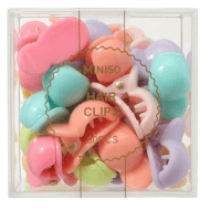 Miniso Candy Color Hair Clips In Storage Box -30 pcs