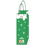 Miniso Mini Family Christmas Eve Wine Bag Green
