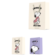Miniso Snoopy Summer Travel Collection Medium Gift Bag 2 Assorted Models