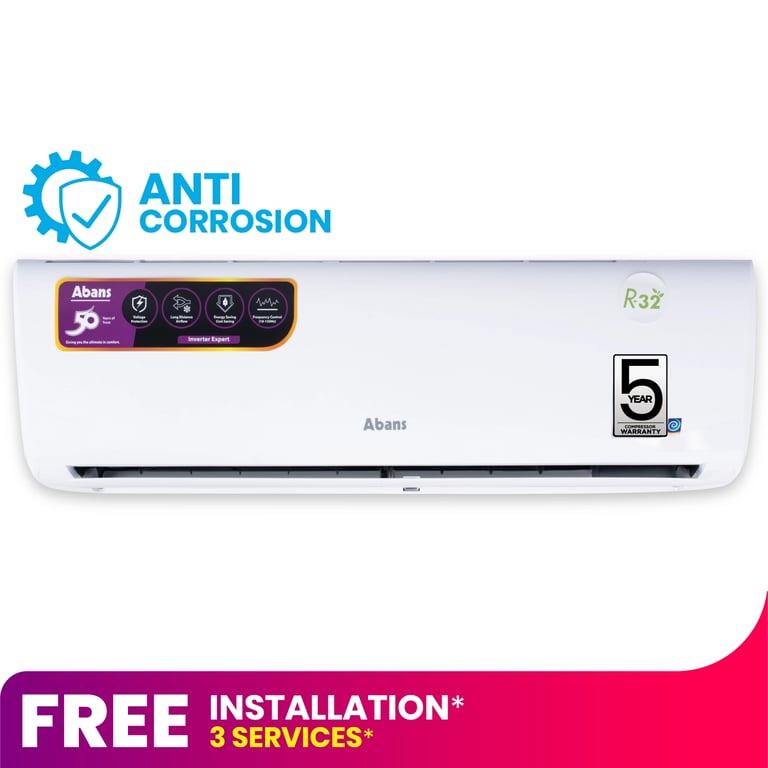Abans 18000BTU Air Conditioner R32 Fixed Speed Anti-Corrosion