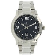 TITAN Watch with Blue Dial & Stainless Steel Strap - Men 