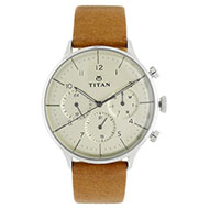 TITAN Leather Strap Watch - Gents