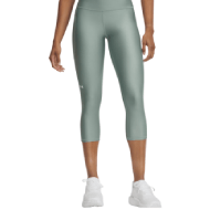 Underarmour Baselayer Capri Tech Hi Capri Silica Green / White