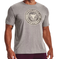 Under Armour Men's Project Rock Globe Short Sleeve (Light Heather)