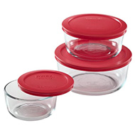 Pyrex 6 Piece  Round Storage Set