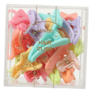 Miniso Stars Hair Clips In Storage Box - 20 Pcs