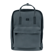 Miniso Solid Color Large Capacity Backpack - Blue Gray