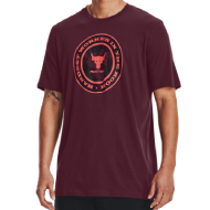 Under Armour Men's Project Rock Globe Short Sleeve (Maroon)
