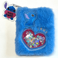 Miniso Disney Stitch Collection Stitch Plush Hardcover Book With Glitter 7.5X9.5cm - 64 Sheets