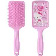 Miniso Sanrio Characters Pink Collection Glitter Paddle Cushion Hair Brush - Hello Kitty