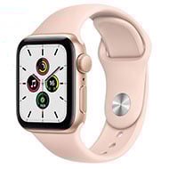 Apple Watch SE (2020) GPS 40MM Gold Aluminum Case with Pink Sand Sport Band - Regular