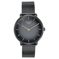 Sonata Sleek Quartz Analog Black Dial Black Stainless Steel Strap Watch for Women