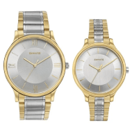 Titan Sonata Modern Bandhan Quartz Analog Silver Dial Stainless Steel Strap Watch for Couple