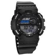 SF Sporty Digital Black Dial Polyurethane Strap Watch for Men
