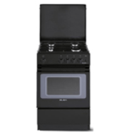 ELBA 50cm 4 Gas Burner Cooker with Gas Oven - Black