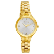 Sonata Gold Edit Silver Dial Women Watch With Stainless Steel Strap