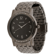 Sonata Quartz Analog Black Dial Stainless Steel Strap Watch for Men