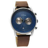Titan Quartz Analog Leather Strap Watch for Men