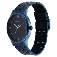 Sonata Blues Quartz Analog Blue Dial Metal Strap Watch for Men