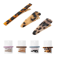 Miniso Cellulose Acetate Series Water Drop Shaped Hair Clip 3pcs