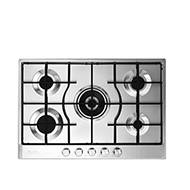 ELBA Elio 75cm 4 Gas Burner Hob - Silver