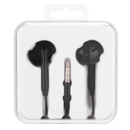 Miniso 35mm Charging Port Oval Shaped Half In Ear Earphones Model  SB67  Black