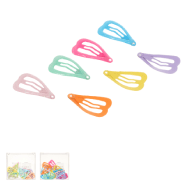 Miniso 25cm Mini Heart Hair Clips In Storage Box  16 Pcs